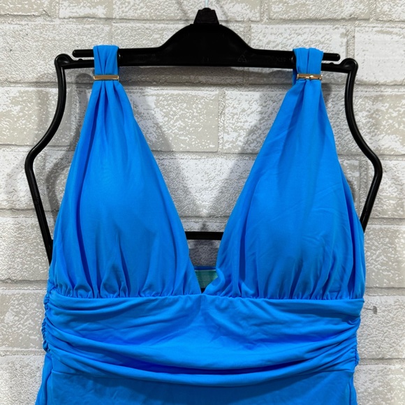 MELISSA ODABASH PANAREA ONE PIECE SWIMSUIT - OCEAN - SZ - 10 .US - Picture 5 of 14